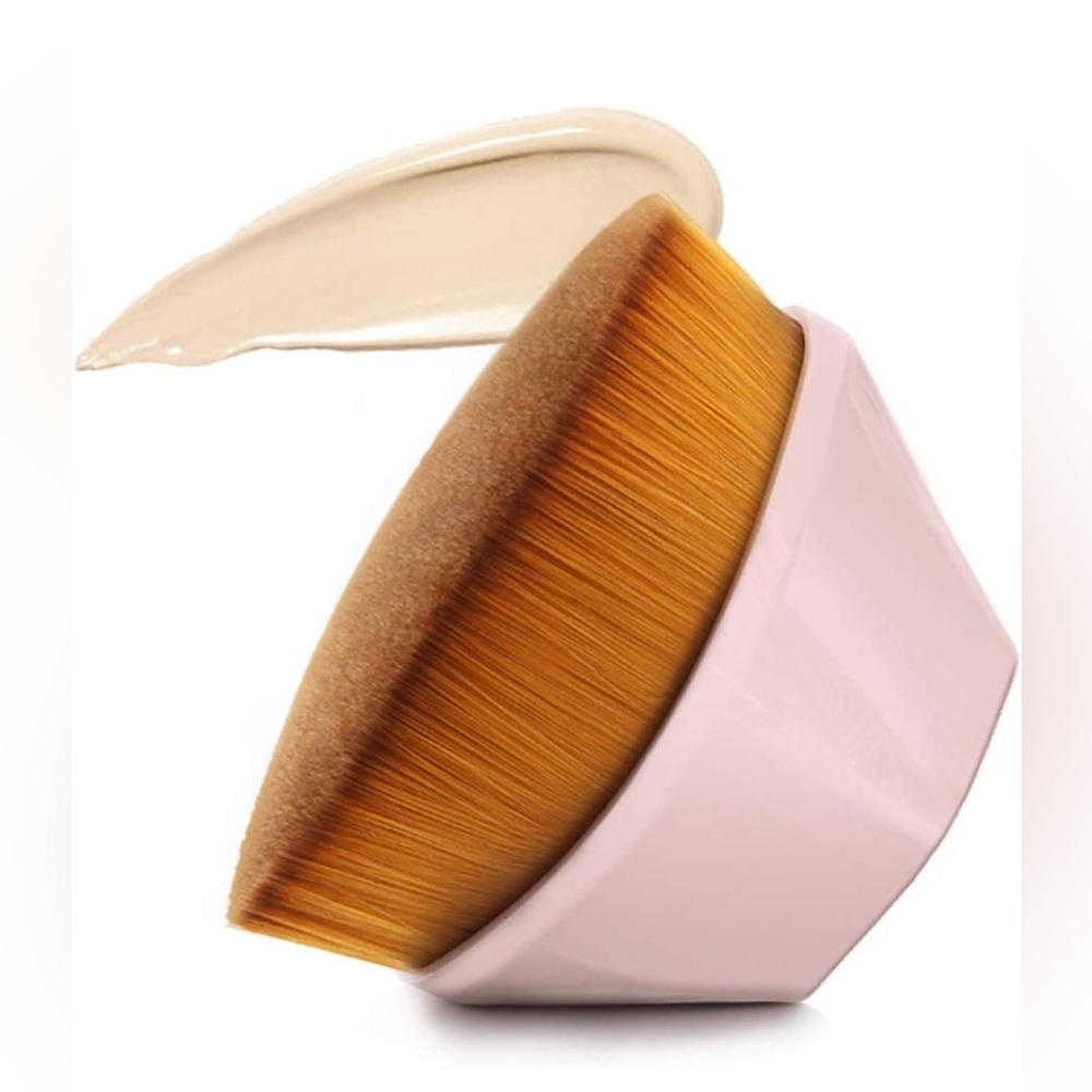 Foundation Makeup Brush Flat Top Kabuki Hexagon Face Blush Liquid Powder